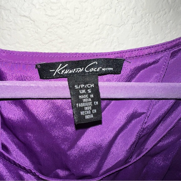 Purple Flowy Kenneth Cole New York Tunic Top - Picture 9 of 9